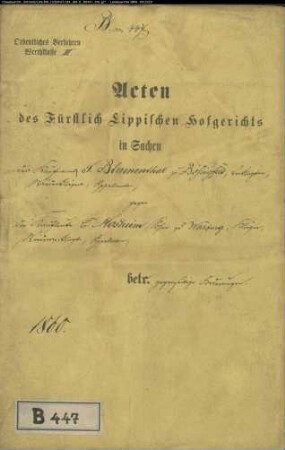 Blumenthal, Kaufmann in Bösingfeld gegen Kaufmann Mosheim in Warburg