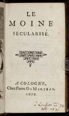 Le Moine Secularisé