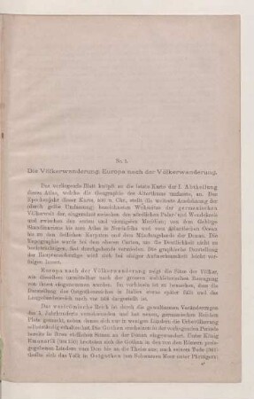 Nr. 1 Die Völkerwanderung. Europa nach der Völkerwanderung