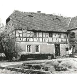 Markranstädt-Thronitz, Ringstraße 41. Vierseithof (1881). Wohnhaus. Hofansicht