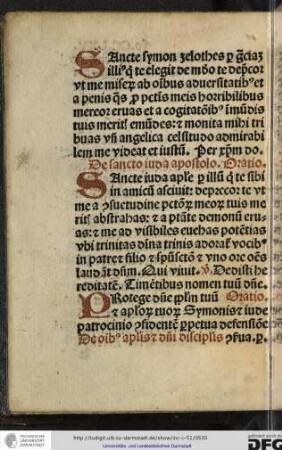 De sancto Iuda apostolo, oratio.
