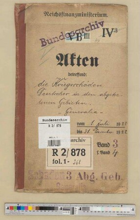 Kriegsschäden Deutscher in den abgetretenen Gebieten: Bd. 3