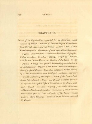 Chapter IX. Return of the Regent ...