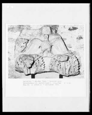 Fragment mit Akanthus und Adler