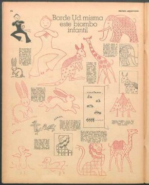 Borde Ud. misma este biombo infantil [Dibujos]