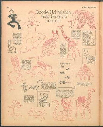 Borde Ud. misma este biombo infantil [Dibujos]