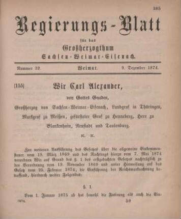 Nr. 32 : 9. Dezember 1874