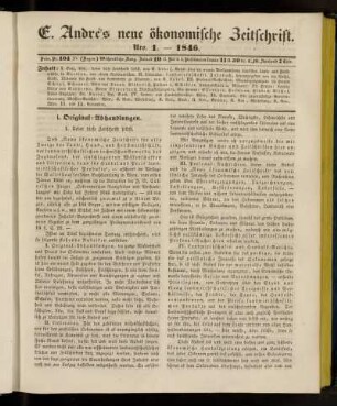 Nro. 1. - 1846