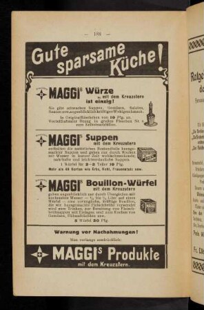 188-192, Werbung