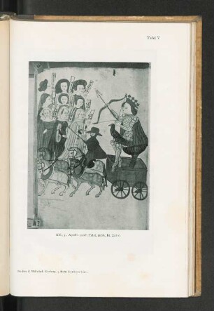 Tafel V Abb. 5. Apollo (nach Palat. 1066, Bl. 218v) Studien d. Bibliothek Warburg, 4. Heft: Liebeschütz