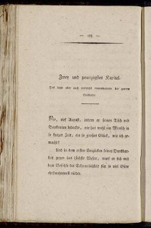 Zwey und zwanzigstes Kapitel.