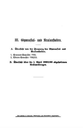 Gymnasial- und Realanstalten