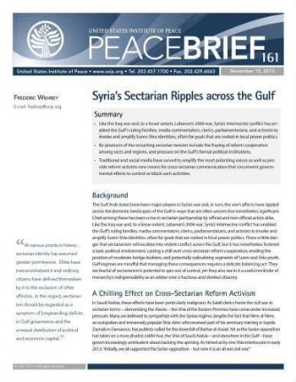 Syria’s sectarian ripples across the Gulf