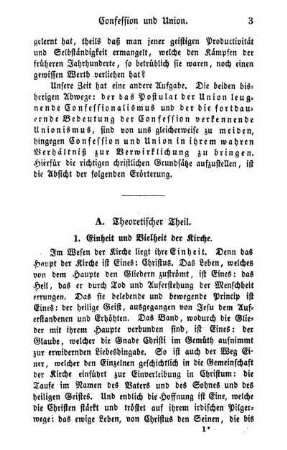 1. Einheit und Vielheit der Kirche.