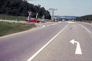 Knoten West Zufahrt von Ost