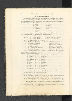 e. Das maritim-meteorologische Beobachtungsmaterial.