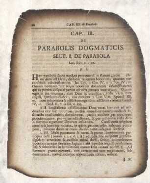 Sectio I. De Parabola