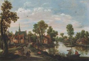 Landschaft mit Blick auf Leiderdorp