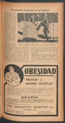 El pantalón femenino en aeroplano