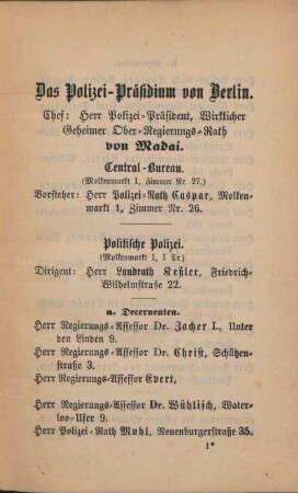 Das Polizei-Präsidium von Berlin
