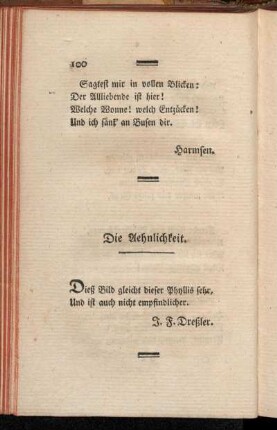 Die Aehnlichkeit.