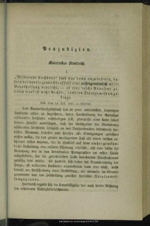 Präjudizien