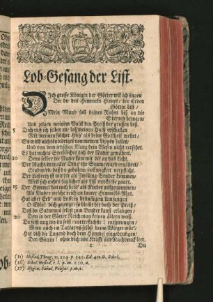 Lob-Gesang der List.