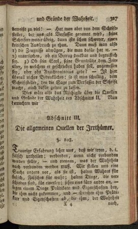 Abschnitt III. Die allgemeinen Quellen der Irrthümer.
