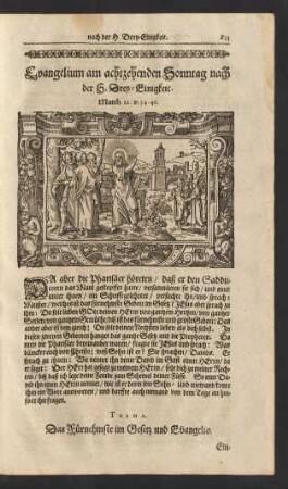 Evangelium am achtzehenden Sonntag nach der H. Drey-Einigkeit. ...