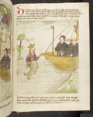 Brandan begegnet einer Sirene.