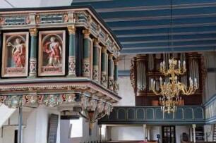 Deutschland. Niedersachsen. Dorum. Sankt Urbanus Kirche. 13 Jahrhundert. Kanzel. 1619