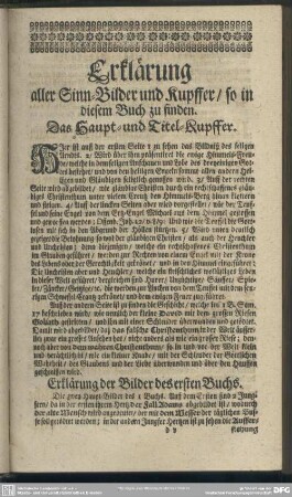 Erklärung aller Sinn-Bilder und Kupffer, so in diesem Buch zu finden