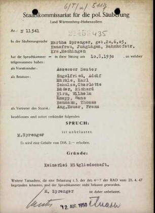 Sprenger, Martha
