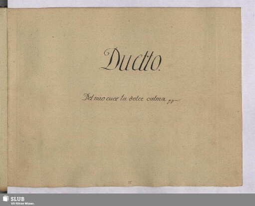 Duetto: Del mio cuor la dolce calma