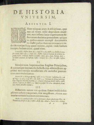 De Historia Universim Assertio.