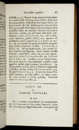 Caput III. De ordine populari.