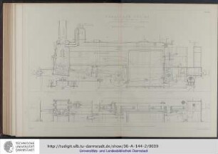 Passenger Engine, designed by John Fowler, esqr c e. Constructed by Messrs. Beyer Peacock & Co. Manchester, for the Metropolitan Railway