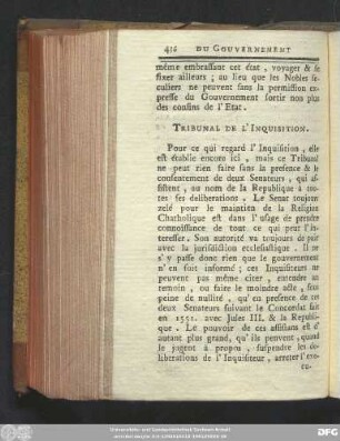 Tribunal De L'Inquisition.