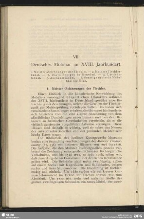 1. Meister-Zeichnungen der Tischler
