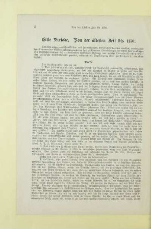 Erste Periode. Von der ältesten Zeit bis 1150