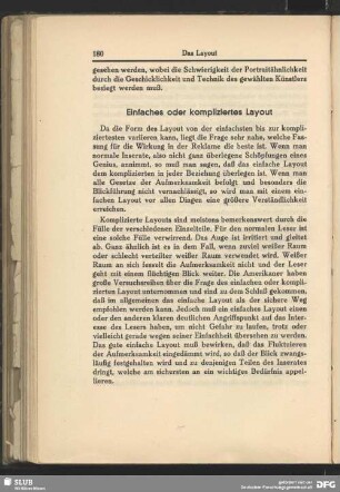 Einfaches oder kompliziertes Layout
