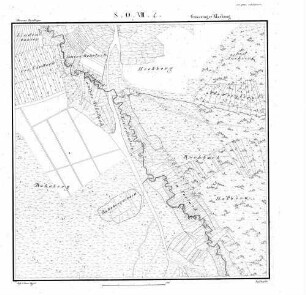 Kartenblatt SO VIII 4 Stand 1821 ca.