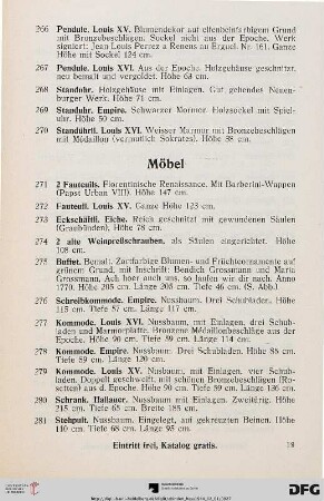 Möbel (Nr. 271-281)