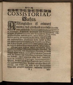 Consistorial-Sachen