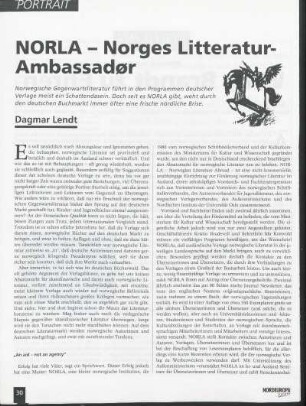 NORLA - Norges Litteratur-Ambassadør