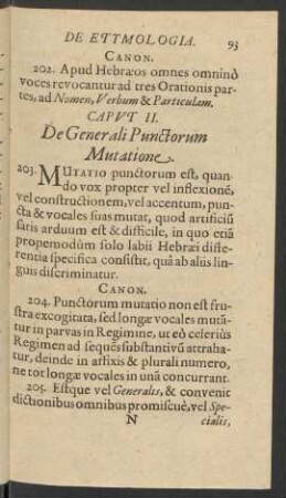 Caput II. De Generali Punctorum Mutatione