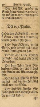 Der 103. Psalm