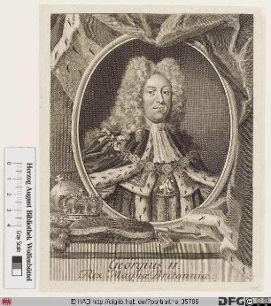 Bildnis Georg II. (August), König von Großbritannien u. Irland, Kurfürst von Hannover (reg. 1727-60)