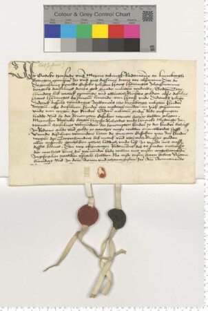 Die Ratsmannen Godeke Tzerstede und Meyne Tobingk bezeugen, dass die Witwe des Hans Henning gewissen Vormündern eine Barsumme ausbezahlt hat.