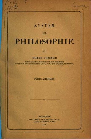 System der Philosophie, 2